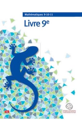 livre Mathématiques 9-10-11 de 9e année